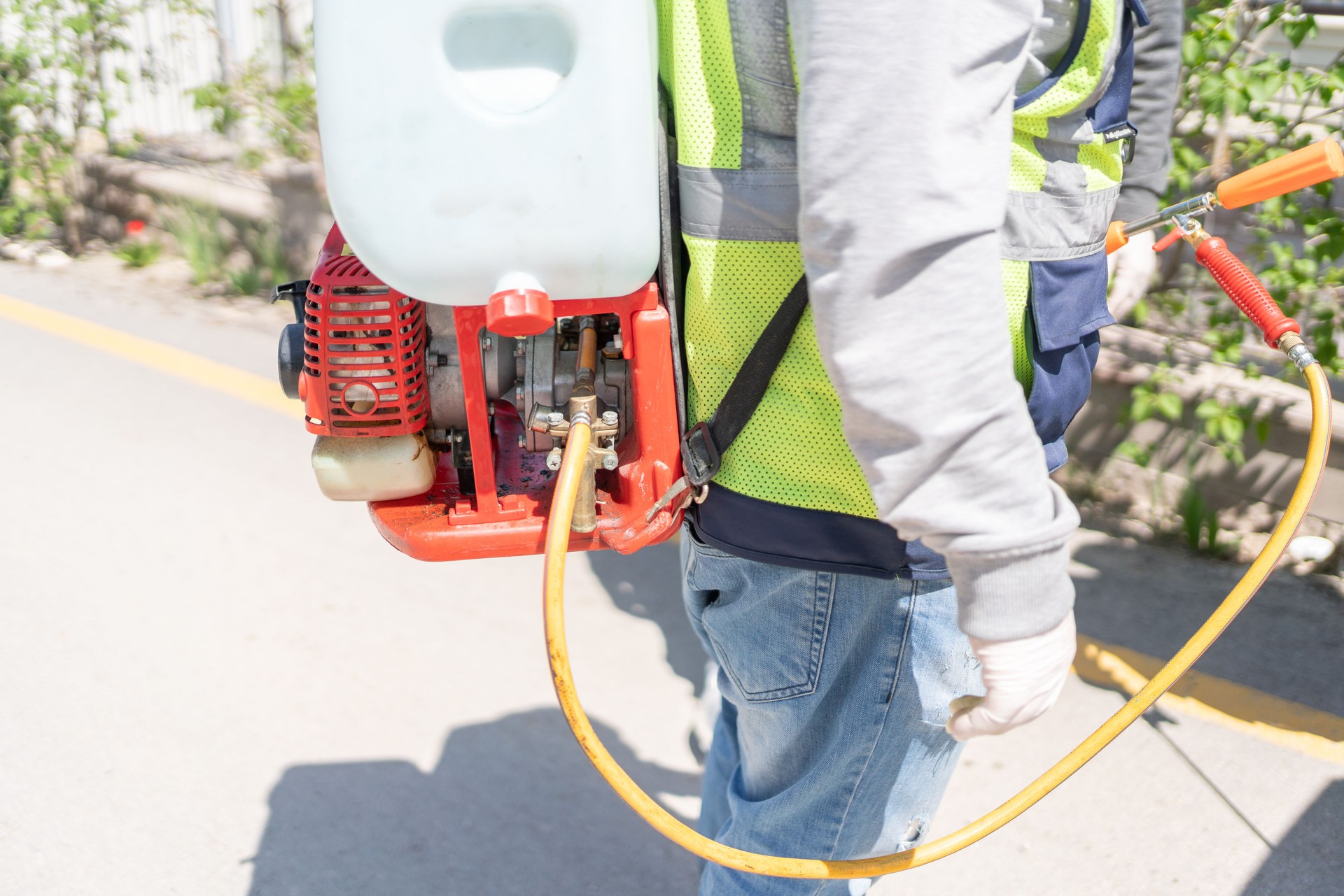 Hacer control de plagas fuera de casa